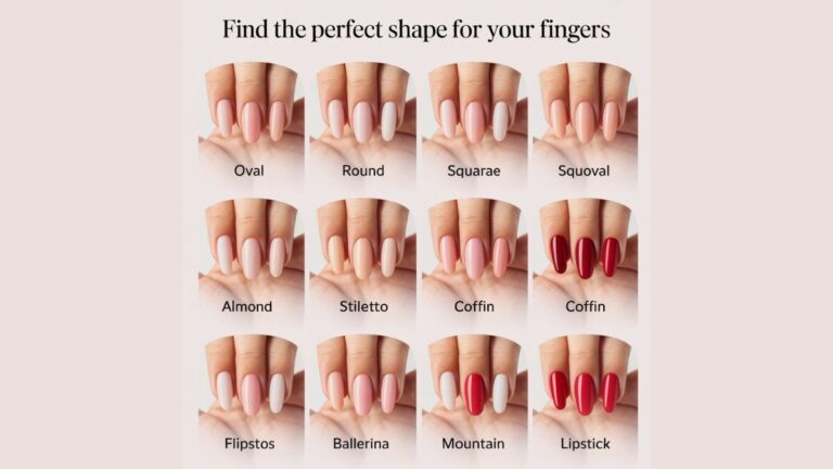 Nail Shape Chart: Find the Perfect Shape for Your Fingers