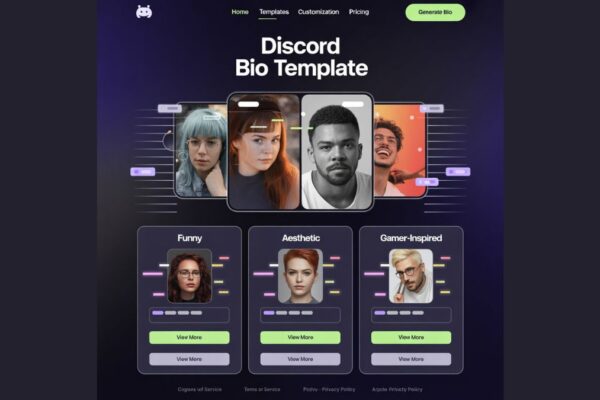 Discord Bio Template: Funny, Aesthetic & Gamer-Inspired Examples Discord Bio Template