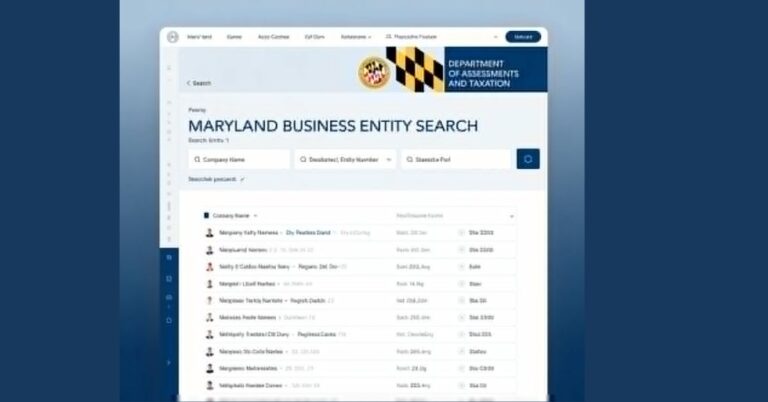 Maryland Business Entity Search